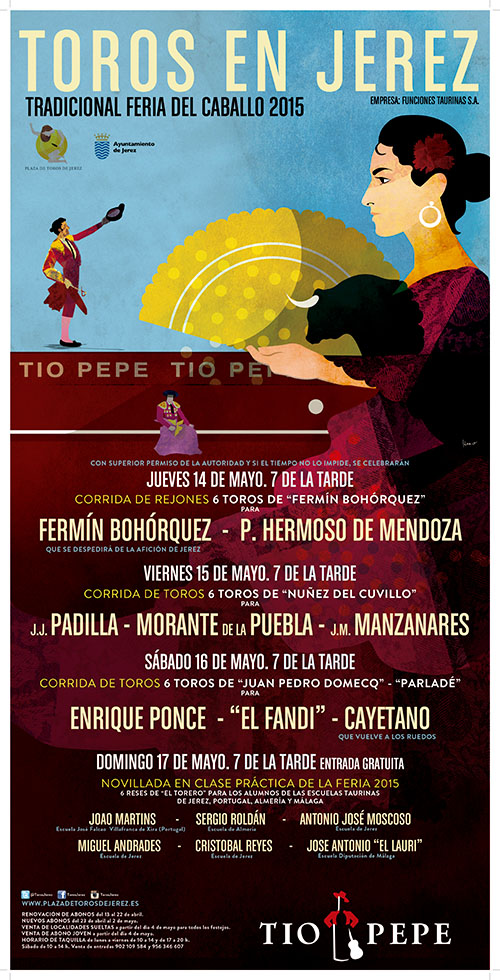 Carteles toros Jerez, Temporada taurina 2015