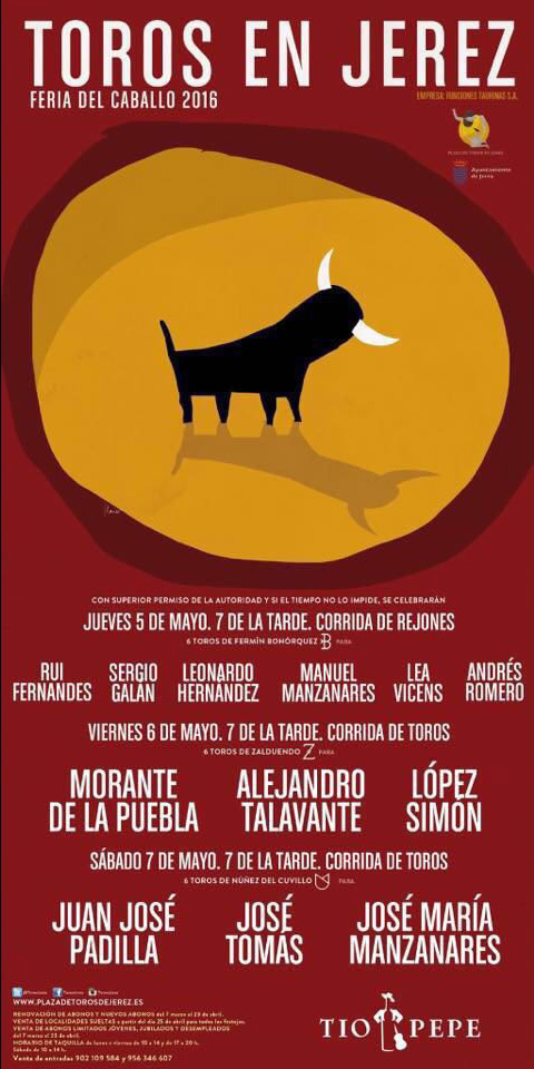 Carteles toros Jerez 2016