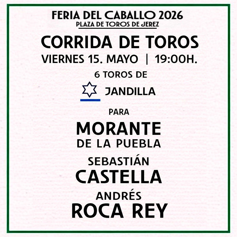 Corrida de toros - 15 mayo 2026