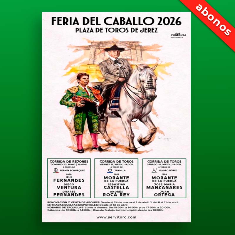Abono Feria taurina del Caballo de Jerez de la Frontera 2026